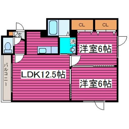 太平駅 徒歩5分 2階の物件間取画像